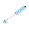 ABS Imitation Pearl & Polymer Clay Pave Rhinestone Touch Screen Stylus AJEW-T013-06C-2