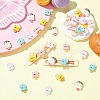 36Pcs 6 Colors Opaque Resin Cabochons RESI-CJ0004-89-5