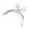 Iron Purse Frame Handle with Solid Color Acrylic Beads FIND-Q038P-D01-1