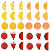 12Pcs 3 Styles Opaque Resin Pendants RESI-YW0003-39A-2