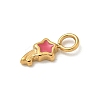 Ion Plating(IP) 304 Stainless Steel Enamel Charms STAS-G351-06G-03-2