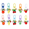 10Pcs 5 Styles Fruit Resin & Acrylic Pendant Decorations HJEW-FH00099-1