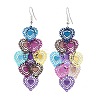 430 Stainless Steel Dangle Earrings EJEW-B157-01A-4