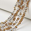 Electroplate Transparent Glass Beads Strands EGLA-A034-T4mm-M07-1