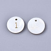 Natural Freshwater Shell Charms SHEL-Q023-01-2