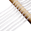 24 Yards 8 Styles Milk Fiber Lace Trim Ribbon OCOR-CY0001-09B-1
