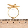 304 Stainless Steel Adjustable Open Cuff Rings for Women LS-RJEW-K303-01G-3