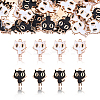 60Pcs 2 Colors Light Gold Alloy Enamel Pendants ENAM-CJ0001-68-3