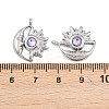 304 Stainless Steel Rhinestone Pendants STAS-Z166-24P-06-3