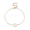 4Pcs 4 Style Natural Shell Beaded Anklets Set AJEW-AN00526-6