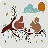 Plastic Reusable Drawing Painting Stencils Templates DIY-WH0202-298-1