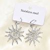 304 Stainless Steel Sun Hoop Earrings LS-EJEW-M073-01P-5