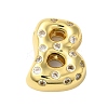 Rack Plating Brass Micro Pave Clear Cubic Zirconia Perdants KK-C067-11G-B-1