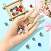 10Pcs Handmade Polymer Clay Rhinestone Pendants RB-YW0001-29A-5