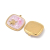 304 Stainless Steel Enamel Pendants STAS-U057-11G-B-2