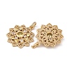 Brass Micro Pave Cubic Zirconia Pendants KK-E108-30G-3