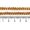 Electroplate Transparent Glass Beads Strands EGLA-A035-T4mm-A04-4