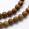Natural Wood Lace Stone Wooden Jasper Beads Strands G-I199-17-12mm-3