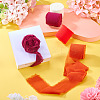 4 Rolls 4 Colors Frayed Polyester Ribbon OCOR-TA0002-87D-8