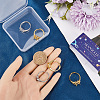 8Pcs 2 Colors Adjustable Brass Solitaire Ring Settings KK-SC0003-93-3