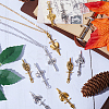 36Pcs 6 Style Tibetan Style Alloy Big Pendants FIND-SC0005-70-4