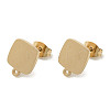 Ion Plating(IP) 304 Stainless Steel Stud Earring Findings STAS-I206-06G-1
