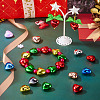 50Pcs Plating Opaque Acrylic Beads PACR-TA0001-23-7