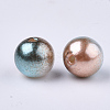 Rainbow ABS Plastic Imitation Pearl Beads OACR-Q174-5mm-09-2