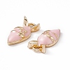 Alloy Enamel Pendants PALLOY-P287-12G-03-3