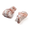 Natural & Synthetic Gemstone Carved Dog Figurines DJEW-L023-A-3