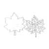 Autumn Theme Maple Leaf Carbon Steel Cutting Dies Stencils DIY-R079-014-3