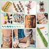 300Pcs 10 Colors 2-Hole Baking Paint Glass Seed Beads SEED-ME0001-31-5