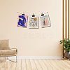 Rectangle Paper Hanging Painting HJEW-WH0034-013-4