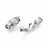 Non-Tarnish 304 Stainless Steel Fold Over Clasps STAS-N092-169-3