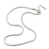 304 Stainless Steel Rope Chain Necklaces for Women NJEW-Q026-02P-2