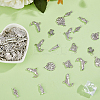 93Pcs 7 Styles Tibetan Style Alloy Pendants FIND-HS0001-87-4