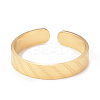 Ion Plating(IP) 304 Stainless Steel Rhombus Open Cuff Ring for Women RJEW-I096-26G-2