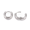 Tarnish Resistant 304 Stainless Steel Huggie Hoop Earrings LS-EJEW-G272-01-8mm-P-3
