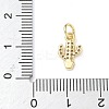 Brass Micro Pave Cubic Zirconia Pendants ZIRC-I356-23G-3
