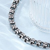 201 Stainless Steel Byzantine Chain Bracelets BJEW-B078-155P-5