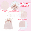 8 Sets 4 Colors Satin Jewelry Drawstring Gift Bags ABAG-BC0001-40-4