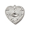 304 Stainless Steel Pendant Rhinestone Settings STAS-H225-06P-1
