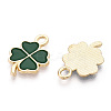 Rack Plating Alloy Enamel Pendants ENAM-N055-088-06LG-1