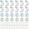 24Pcs 2 Style Glass Rhinestone Pendants GLAA-OC0001-27-1