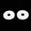 Flat Round Handmade Polymer Clay Beads CLAY-R067-12mm-21-6