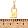 304 Stainless Steel Rolo Chain Pendant Necklaces NJEW-S444-01G-23-3