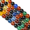 Natural Agate Beads Strands G-F417-05-8mm-4