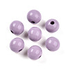 Painted Natural Wood Beads WOOD-A018-16mm-09-1