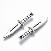 Tibetan Style Alloy Pendants TIBE-S323-089AS-RS-2