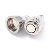 Tarnish Resistant 304 Stainless Steel Magnetic Clasps with Loops LS-STAS-M290-06A-P-3